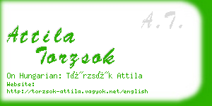 attila torzsok business card